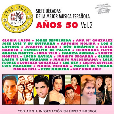 VARIOS - SIETE DÉCADAS DE LA MEJOR MÚSICA VOL. 2 - AÑOS 50  ( RX 55192 )