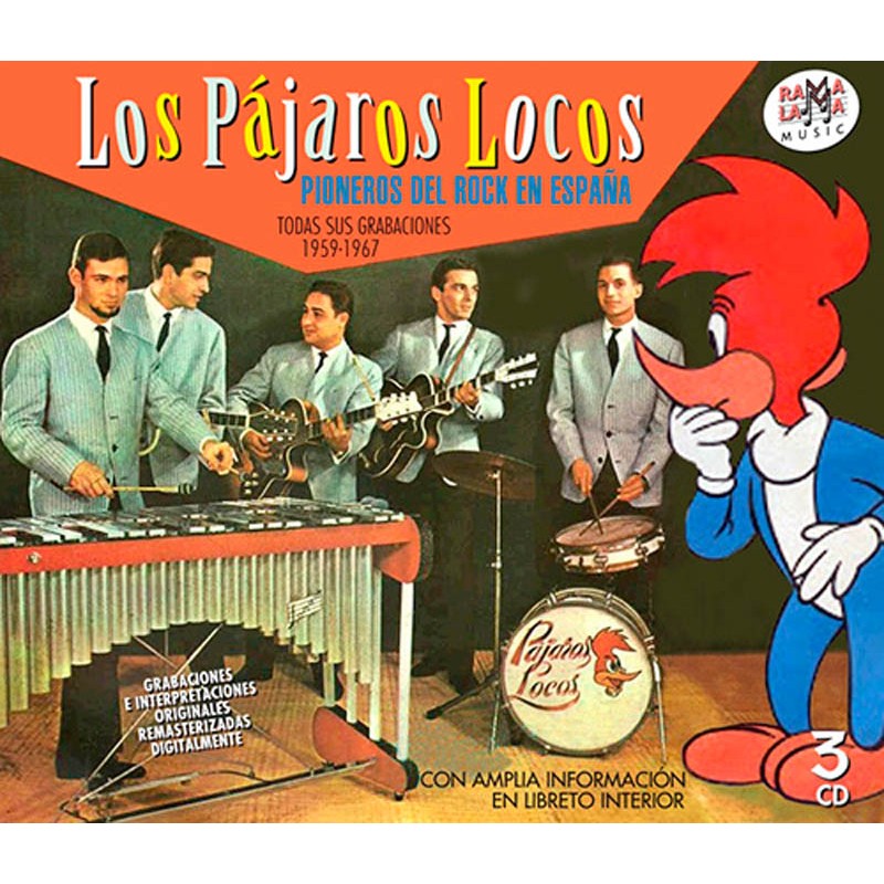 PÁJAROS LOCOS - PIONEROS DEL ROCK EN ESPAÑA - TODAS SUS GRABACIONES 1959-1967