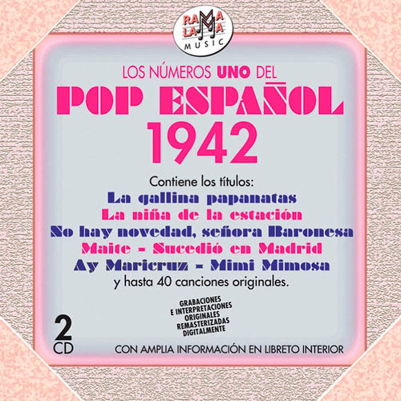 VARIOS - LOS NÚMEROS 1 DEL POP ESPAÑOL 1942  ( RO 54762 )